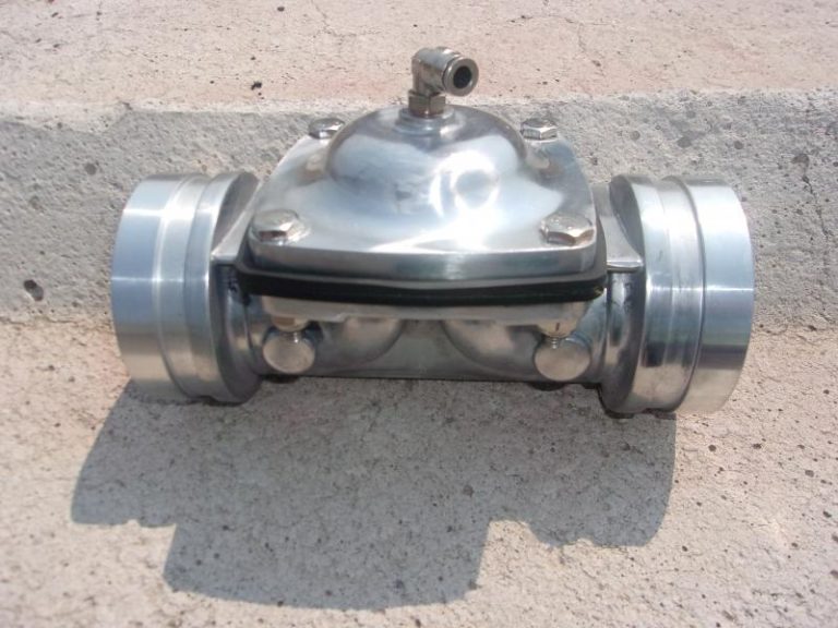 3 Inch inline air valve Hand Polished